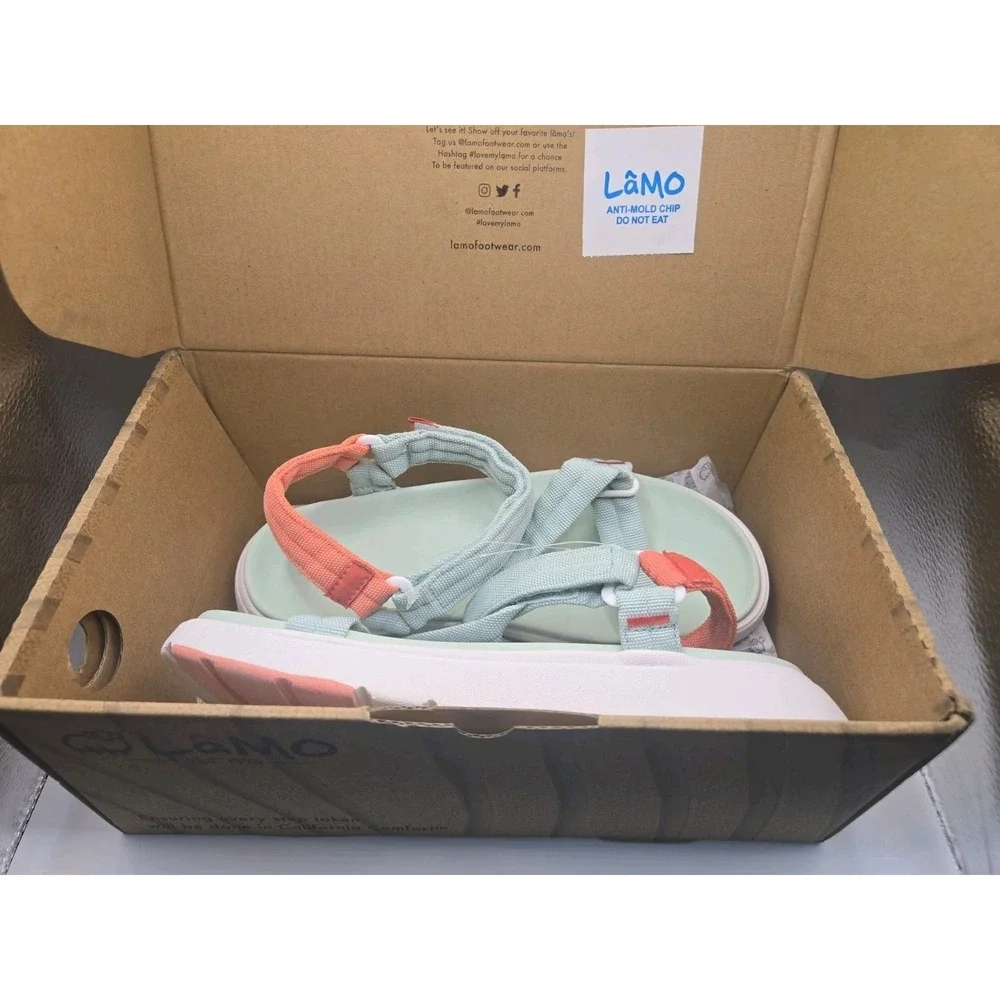 Lamo Women's Solstice Hook & Loop Sandal Mint Size 7